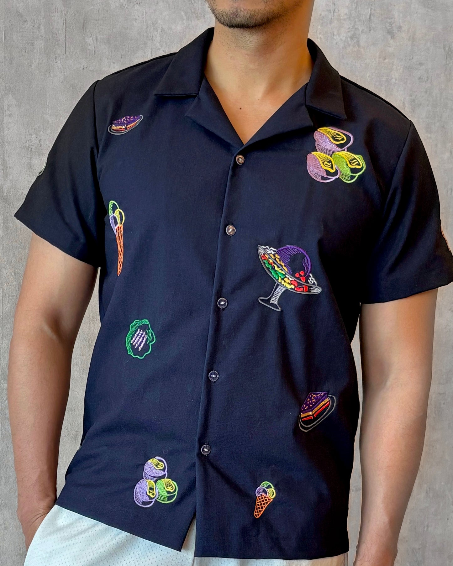 Afternoon Treat Polo in Navy Blue