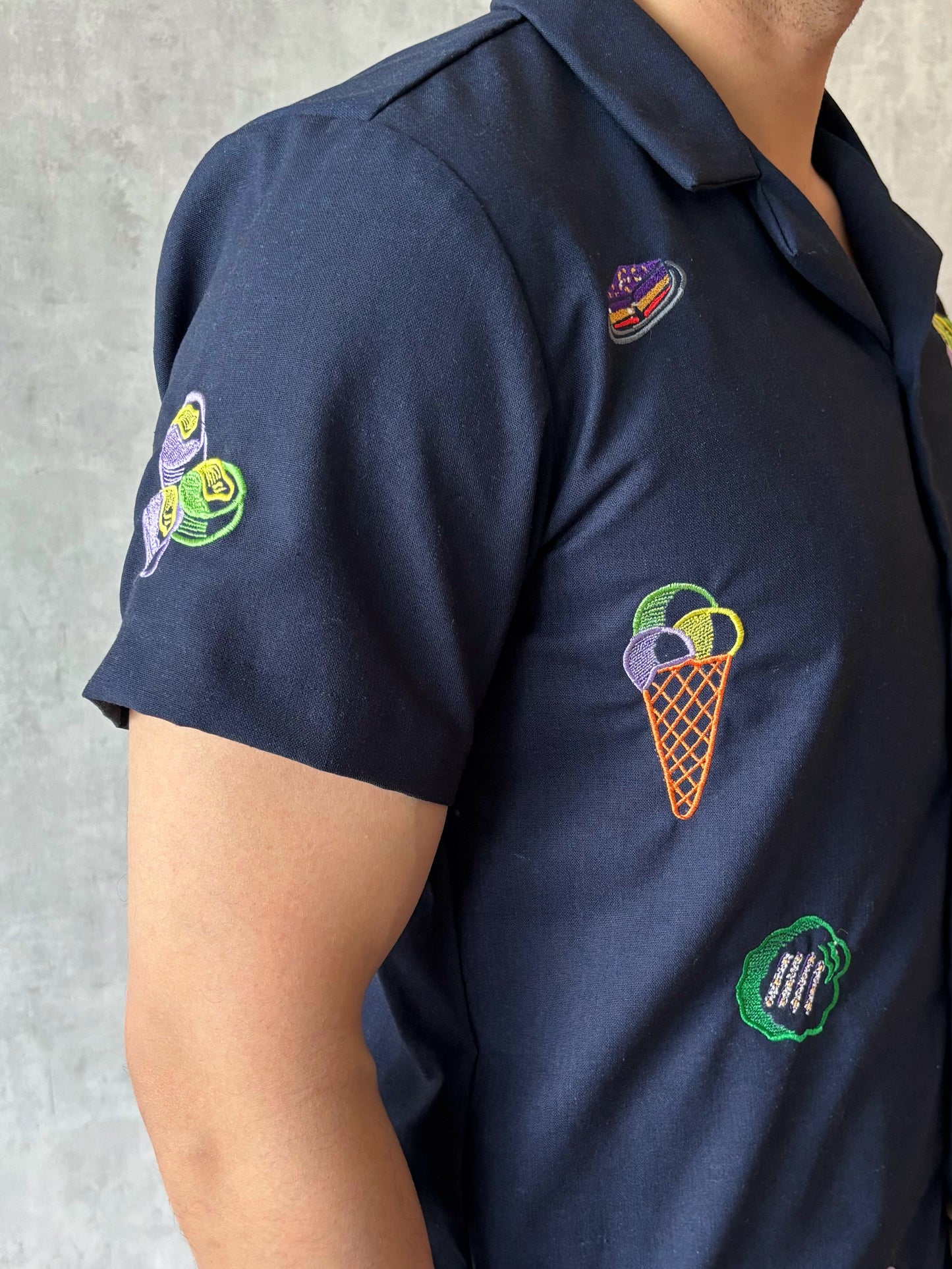 Afternoon Treat Polo in Navy Blue